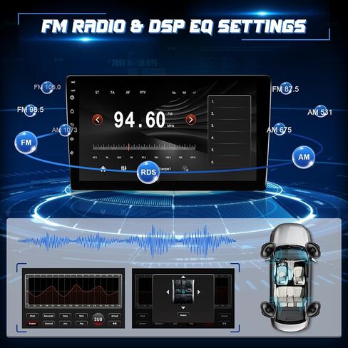 راديو ستيريو للسيارة Android لسيارة Dodge Grand Caravan 2011-2020، Chrysler Town and Country 2011-2016، Grand Voyager 2011-2015 Wireless CarPlay Android Auto، شاشة لمس 9 بوصة/GPS/بلوتوث/FM/WiFi/كاميرا احتياطية in Kuwait