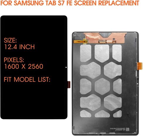 قطع غيار سامسونج جالاكسي تاب S7 FE لشاشة سامسونج تاب S7 FE شاشة LCD T733 T735 T730 LCD محول الأرقام الجمعية إصلاح جزء in Kuwait