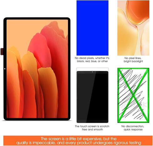 قطع غيار سامسونج جالاكسي تاب S7 FE لشاشة سامسونج تاب S7 FE شاشة LCD T733 T735 T730 LCD محول الأرقام الجمعية إصلاح جزء in Kuwait