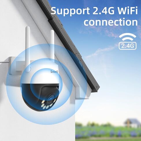 3MP Wired WiFi PTZ Security Camera with 5X Zoom, 355° Rotation, Night Vision, Auto Tracking, Compatible with Other NVRs, Ideal for Commercial, Home, Parking Lot, Retail Store, Supports SD Card in Saudi Arabia