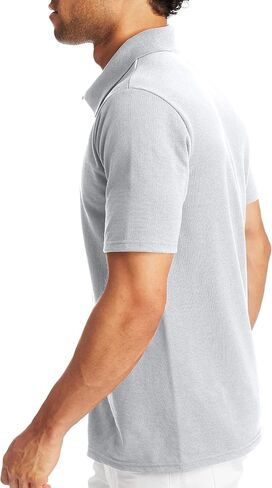 Hanes Men's Short Sleeve X-Temp W/ FreshIQ Polo, Black, XX-Large in Saudi Arabia