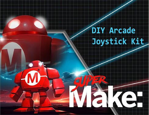 صانع سقيفة الصنع: مجموعة عصا التحكم Arcade DIY، USB، وحدة تحكم Arcade، متوافقة مع أنظمة Raspberry Pi 1/2/3 RetroPie، Arduino وWindows، 13 زرًا، تأخير صفر، لا يتطلب لحام in Saudi Arabia