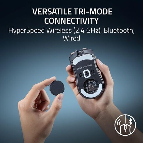 Razer Cobra HyperSpeed Wireless Gaming Mouse: 9 Customizable Controls - RGB Lighting - Optical Scroll Wheel - Optical Switches Gen-4-26K Sensor - 2.4GHz, Bluetooth & USB C (Renewed) in Saudi Arabia