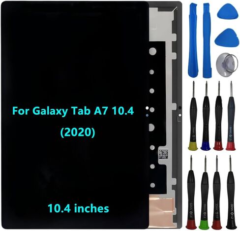 10.4 بوصة لهاتف Samsung Galaxy Tab A7 10.4 (2020) شاشة بديلة Galaxy Tab A7 10.4 2020 SM-T500 SM-T505 SM-T505N مجموعة محول رقمي لشاشة تعمل باللمس مع أداة إصلاح (أبيض) in Kuwait