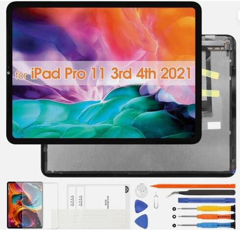 Touch Screen Replacement for iPad Pro 11 3rd 4th Gen 2021 A2377 A2459 A2301 A2460 2022 A2435 A2761 A2762 A2759 LCD Display Glass Touch Digitizer Premium Kit with Tools in Saudi Arabia