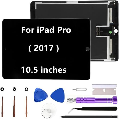 لباد برو 2017 شاشة LCD استبدال 2017 A1701 A1709 A1852 10.5 "عرض مجموعة رقمنة اللمس (أسود + أدوات) in Kuwait