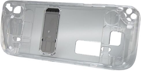 AYNEFY Kickstand Protective Case for Steam Deck with Stand, Transparent Shock Absorption, Prevent Slip Hard PC Case in Saudi Arabia