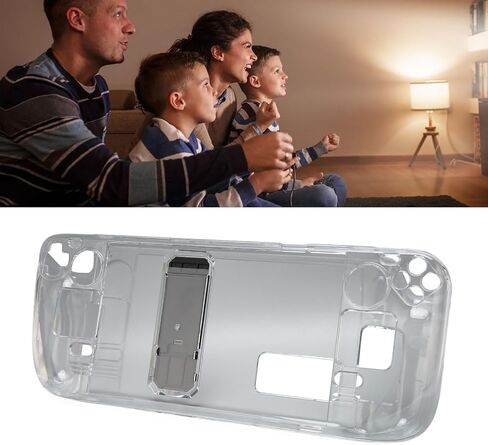AYNEFY Kickstand Protective Case for Steam Deck with Stand, Transparent Shock Absorption, Prevent Slip Hard PC Case in Saudi Arabia