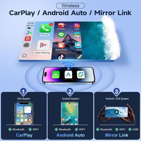 راديو سيارة Leadfan لنيسان سنترا 2013 2014 2015 2016 2017 استبدال ستيريو مع Carplay اللاسلكي Android Auto 10.1 بوصة HD شاشة تعمل باللمس Buit-in GPS Navigation Bluetooth Backup Camera MICR in Kuwait
