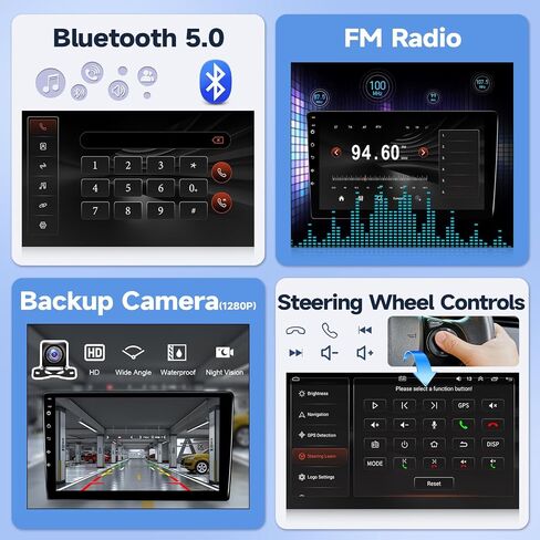 راديو سيارة Leadfan لنيسان سنترا 2013 2014 2015 2016 2017 استبدال ستيريو مع Carplay اللاسلكي Android Auto 10.1 بوصة HD شاشة تعمل باللمس Buit-in GPS Navigation Bluetooth Backup Camera MICR in Kuwait