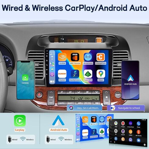 Qualcomm 8 Core 4+64G Radio for Toyota Camry 2000 2001 2002 2003 2004 2005 2006, Android Camry Car Stereo -Carplay/Android Auto/Bluetooth 5.1/SWC/FM RDS/9 inches Touch Screen in Saudi Arabia