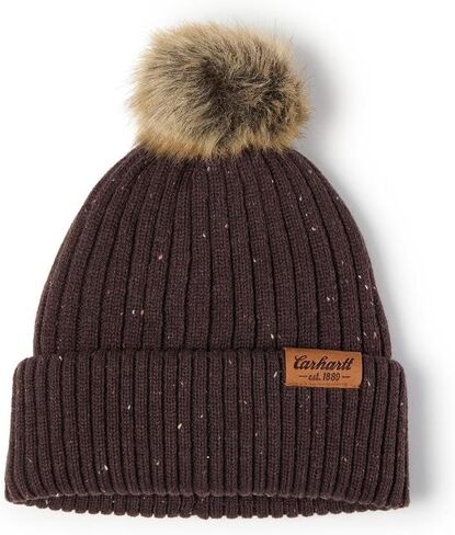 Carhartt Womens Knit Faux Fur Pom-Pom Beanie in Saudi Arabia