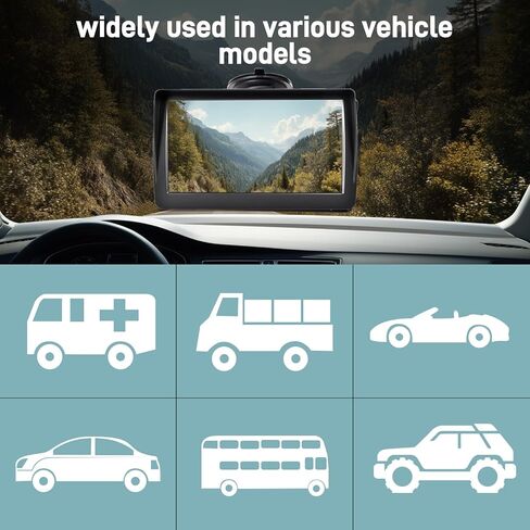 GPS Navigator for Car Truck RV - نظام ملاحة بشاشة لمس عالية الدقة مقاس 7 بوصات، أحدث خرائط 2025، تحديثات مجانية مدى الحياة، تحذير من السرعة والضوء الأحمر، توجيه صوتي خطوة بخطوة، ملاحة GPS لجميع السيارات in Saudi Arabia