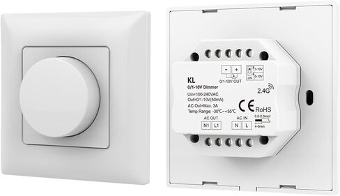 0/1-10V LED Dimming Driver PWM Constant Voltage 1CH DC48V 36V 24V 12V 0 -10V Dimmer Controller 1 Channel 1-10V Signal Input LV-L(T18 Only) in Saudi Arabia