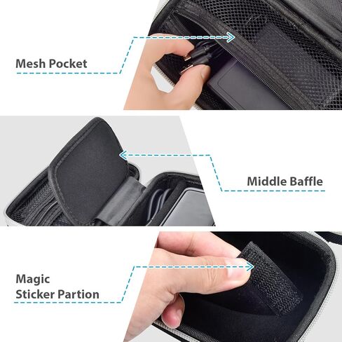 حافظة بنك الطاقة متوافقة مع بنك الطاقة Anker Prime 26,250/ 27,650/25,000/ 24,000 مللي أمبير (737) باور بانك، منظم تخزين مطور لقاعدة الشحن، كابل للسفر التجاري والاستخدام الخارجي (الصندوق فقط) in Kuwait