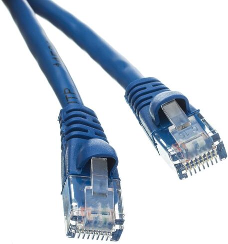 5 Pack Blue Cat6 Copper Ethernet Cable Snagless UTP (7 feet) in Saudi Arabia