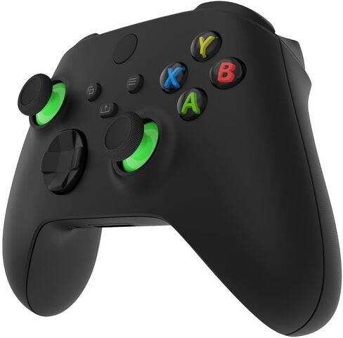 عصا إبهام بديلة مناسبة لجهاز Xbox Series X/S، طقم إصلاح عصا التحكم مناسب لوحدة تحكم Xbox اللاسلكية، أزرار عصا تناظرية مخصصة تناسب وحدة تحكم Xbox One S/X/Elite - أخضر وأسود in Saudi Arabia