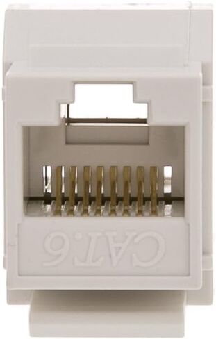 Cat6 كيستون مقرنة مضمنة، أسود، RJ45 أنثى إلى موصل أنثى، CableWholesale in Kuwait