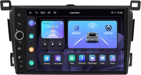 JOYING راديو السيارة لتويوتا RAV4 2013-2018 Android 13 وحدة رئيسية 9 بوصة تعمل باللمس ستيريو سيارة مع Carplay وAndroid Auto، ملاحة GPS، بلوتوث، SWC، راديو AM/FM (JY-TT186N8) in Kuwait