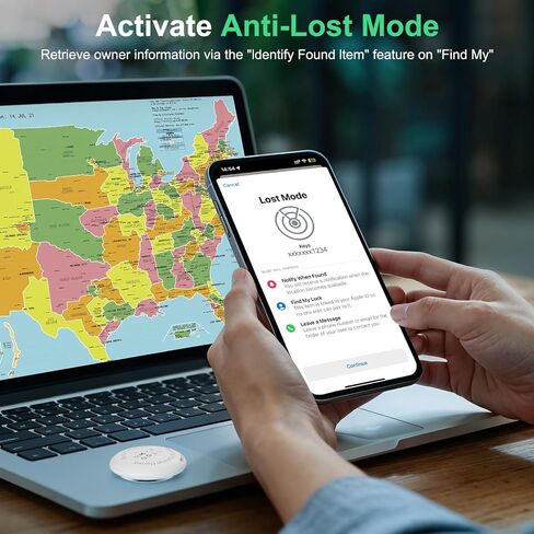 تعمل علامة Air Tracker مع Apple Find My (iOS فقط) وتتضمن بطارية قابلة للاستبدال، ومكتشف المفاتيح الذكي عبر البلوتوث للمفاتيح، والأمتعة، والمحفظة، والحيوانات الأليفة، والسيارة، والدراجة (أبيض، 4 عبوات) in Kuwait