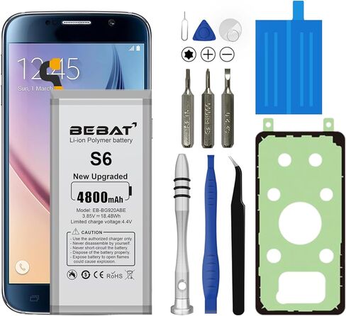 بطارية بديلة من BEBAT لهاتف Samsung Galaxy J7، 4200 مللي أمبير في الساعة عالية السعة جديدة 0 دورة بطارية ليثيوم بوليمر بديلة لهاتف Samsung Galaxy J7 2015 J4 2018 J7000 J7009 J7008 J701F J700F in Saudi Arabia