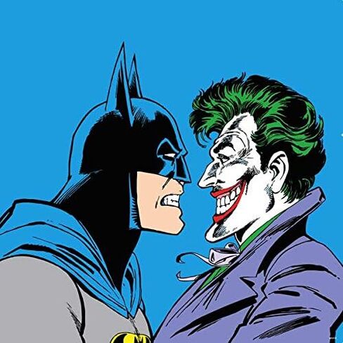 Skinit Decal Gaming Skin Compatible with PS4 Slim - Officially Licensed Warner Bros Batman vs Joker - Blue Background Design in Saudi Arabia