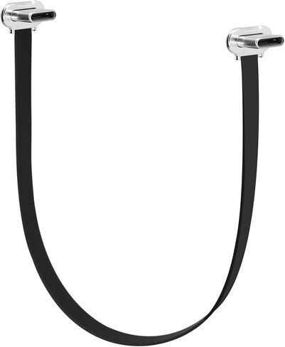 كابل USB C قصير مسطح 90 درجة ثنائي الزاوية USB C ذكر إلى ذكر PD 65 وات سلك بيانات شحن سريع لبنوك الطاقة الهاتف اللوحي (150 مم/5.9 بوصة) in Kuwait