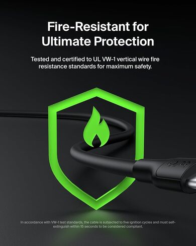 Belkin Eco USB-C to USB-C Cable 6.6ft, 60W - Soft, Braided, Flexible Fast Charging Cable, Type C Charger Cord for iPhone 17, iPhone 16, Galaxy S25, Pixel 9, MacBook, iPad Pro, & More - Sand in Saudi Arabia