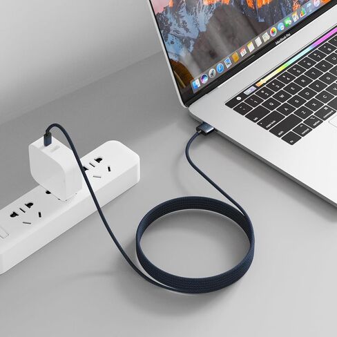 كابل USBC إلى مغناطيسي 3 بقوة 140 واط متوافق مع Magsafe 3 مع ضوء مؤشر LED لجهاز MacBook Pro 2024/2023/2021 (M1/M2/M3/M4)، MacBook Air 2022/2024 (6.6 قدم/2 متر) in Kuwait