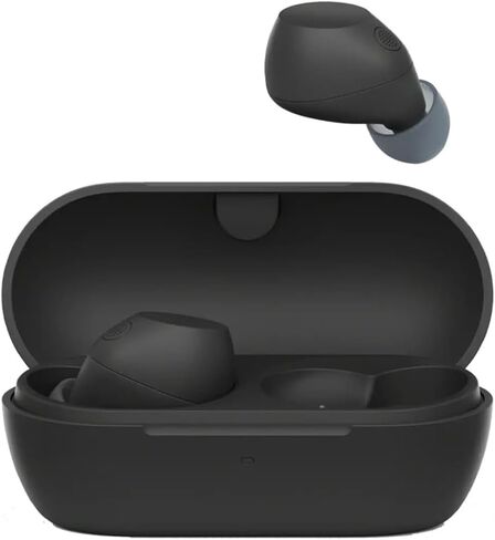 Sony WF-C710NB Truly Wireless Noise Canceling Earbuds Black Bundle with Mizco Travelocity in-Ear Headphone (Colors May Vary), Converter Adapter and 1 YR CPS Enhanced Protection Pack in Saudi Arabia