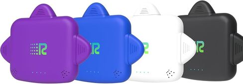 Rush Charge Universe 4 Pack 3 in 1 Portable Charger – 3300 Mah 2.4A High-Speed Fast Charging Compatible with iPhone and Android Lightning, Type C, Micro-USB (Black/White/Purple/Blue) in Kuwait