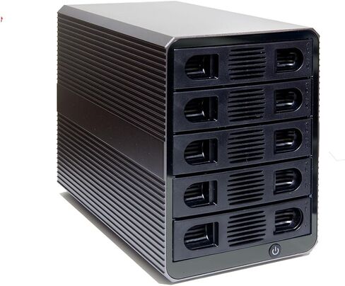 5 Bay USB 3.2 Type-C 10Gbps Daisy-Chain Hard Drive Enclosure DAS, Support 120TB (5X 24TB) 2.5" & 3.5" SATA HDD/SSD in Saudi Arabia