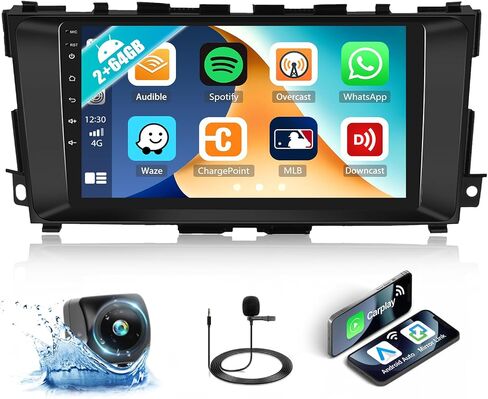 2G+64G for Nissan Altima Car Stereo Radio 2013 2014 2015 2016 2017 2018 with Wireless Carplay Android Auto Android 13 Radio 9" Touchscreen Car Radio with Bluetooth GPS WiFi RDS FM HD Backup Camera in Saudi Arabia