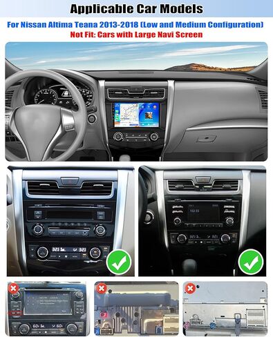 2G+64G for Nissan Altima Car Stereo Radio 2013 2014 2015 2016 2017 2018 with Wireless Carplay Android Auto Android 13 Radio 9" Touchscreen Car Radio with Bluetooth GPS WiFi RDS FM HD Backup Camera in Saudi Arabia