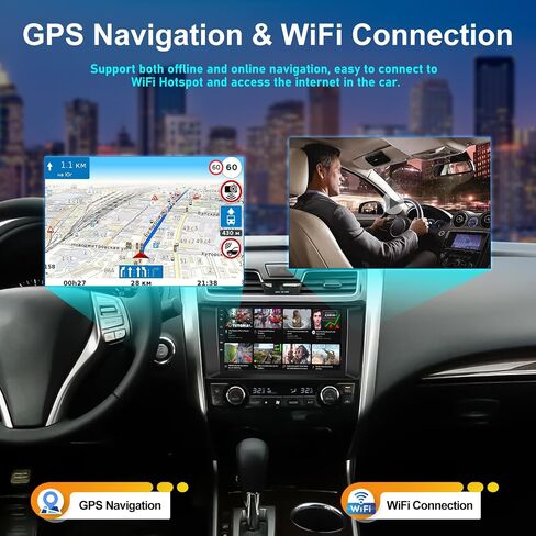 2G+64G for Nissan Altima Car Stereo Radio 2013 2014 2015 2016 2017 2018 with Wireless Carplay Android Auto Android 13 Radio 9" Touchscreen Car Radio with Bluetooth GPS WiFi RDS FM HD Backup Camera in Saudi Arabia
