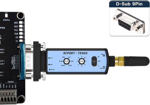 RCPORT-TD410 Battery Long Range Bluetooth RS232 Serial Adapter Wireless 300M D-SUB9(F) in Saudi Arabia