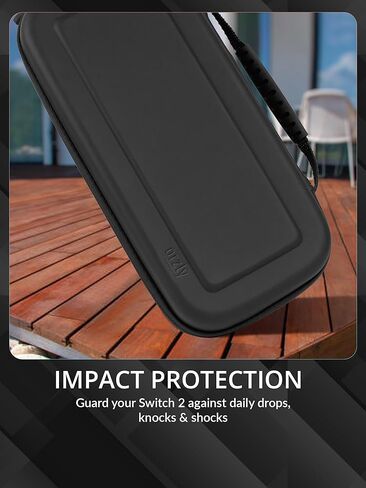 حافظة Orzly متوافقة مع حقيبة حمل واقية لجهاز Nintendo Switch 2 (موديل 2025) مع بطانة للشاشة، وجيوب microSD لبطاقة الألعاب لوحدة التحكم والملحقات، مقاس الشاشة 7.9 بوصة - علبة هدية in Kuwait