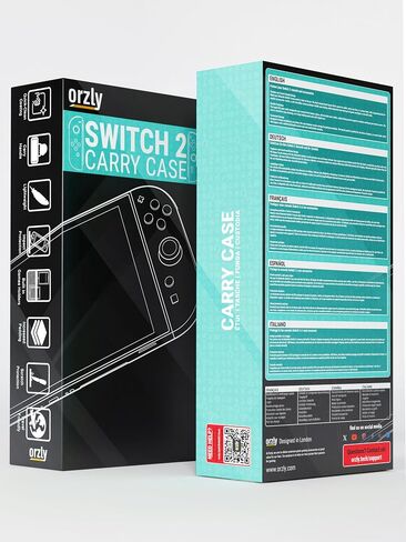 Orzly Case Compatible with Nintendo Switch 2 Protective Carry Case (2025 Model) with Screen Padding, Game Card microSD Pockets for Console and Accessories Screen Size 7.9" - Gift Boxed in Saudi Arabia