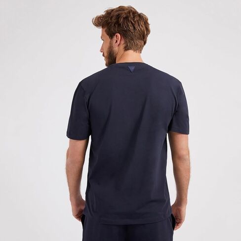 GUESS Men's Eco Alphy Tee, Deep Marine A753, L in Saudi Arabia