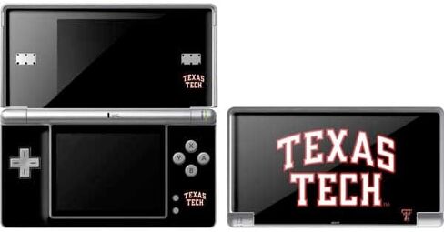 ملصق Skinit المخصص للألعاب متوافق مع DS Lite - تصميم جريء مرخص رسميًا من College Texas Tech in Saudi Arabia