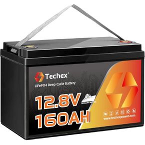 12V 160Ah LiFePO4 Battery for Trolling Motor, 150A BMS, Built-in Bluetooth, Group 31, Low Temp Cut Off, Deep Cycle, 12V Lithium Battery for Trolling Motor, Boat in Kuwait