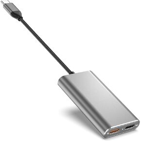 محول نظارات USB C إلى AR للمحول 2، ونظارات الطاقة إلى AR أثناء الشحن لسطح البخار، أو ROG Ally، أو Switch، أو iPhone 17 أو هاتف Android، متوافق مع الشحن السريع 100 واط و1080P 120 هرتز/4K 60 هرتز in Kuwait