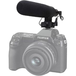 ميكروفون رقمي Nc متقدم فائق القلب متوافق مع Fujifilm GFX 50S (ستيريو/بندقية) مع غطاء للقطط الميتة in Kuwait