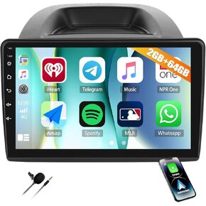 راديو ستيريو للسيارة 2 جيجابايت + 64 جيجابايت لسيارة Ford EcoSport 2018 2019 2020 مع CarPlay اللاسلكي Android Auto 10 بوصة شاشة تعمل باللمس راديو Android 13 وحدة رئيسية مع ملاحة GPS بلوتوث WiFi RDS FM Mirror Link in Kuwait
