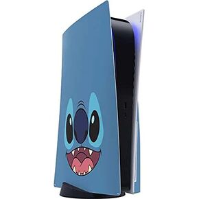 ملصق Skinit المخصص للألعاب متوافق مع وحدة تحكم PS5 - تصميم نمط تعبير الوجه المرخص رسميًا من Disney Lilo and Stitch in Kuwait