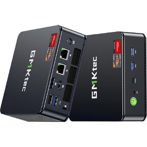 كمبيوتر ألعاب صغير GMKtec، كمبيوتر صغير يعمل بنظام Windows 11 Pro، AMD Ryzen 7 6800H (8C/16T 4.70 جيجا هرتز)، ذاكرة الوصول العشوائي DDR5 سعة 32 جيجا بايت + محرك أقراص صلبة PCle SSD سعة 1 تيرابايت، WiFi 6، USB3.2، BT 5.2، DP، HDMI، RJ45 2.5G نوكبوكس K1 in Kuwait