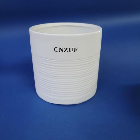 CNZUF Flower pots Premium White Ceramic Flower Pot – Elegant, Durable, and Versatile Planter for Indoor & Outdoor Use in Saudi Arabia