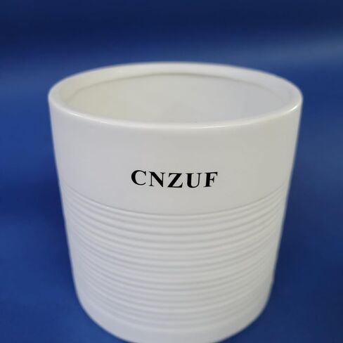 CNZUF Flower pots Premium White Ceramic Flower Pot – Elegant, Durable, and Versatile Planter for Indoor & Outdoor Use in Saudi Arabia