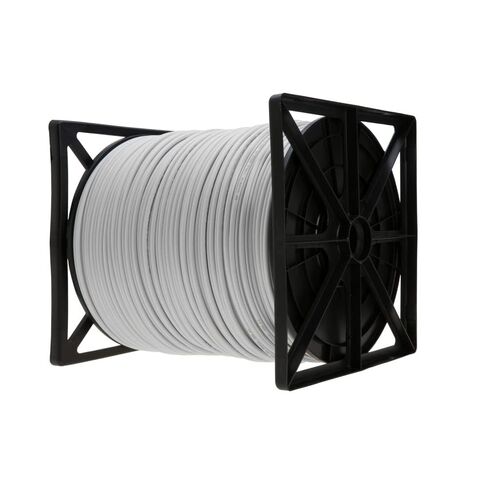 RG59/U كابل سيامي CCTV سلك فيديو 20 مقياس + طاقة 18/2 AWG مع حماية 95%، 250 قدم، أبيض in Kuwait
