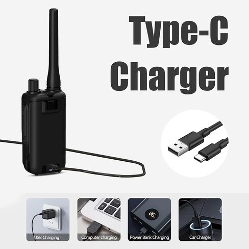 BAOFENG UV-5R Mini Two Way Radio BF-5R Mini Walkie Talkie Wireless Power Adjustable Tiny Size Frequency Copy 999 Channels Type-C Portable Ham Walkie Talkie (Green) in Saudi Arabia